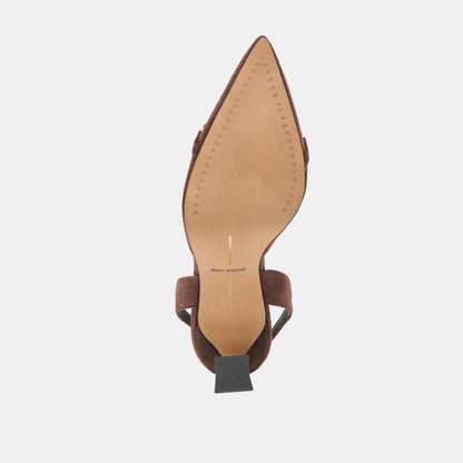 Malik Mahogany Nubuck Heels | Dolce Vita Special Offer