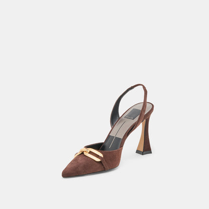 Malik Mahogany Nubuck Heels | Dolce Vita Special Offer