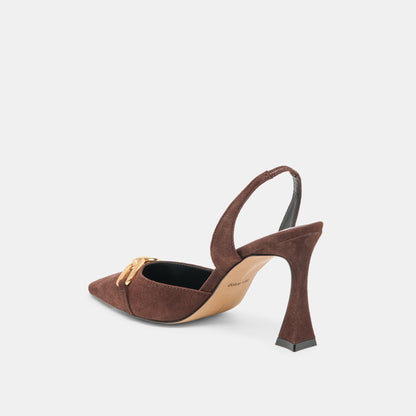 Malik Mahogany Nubuck Heels | Dolce Vita Special Offer