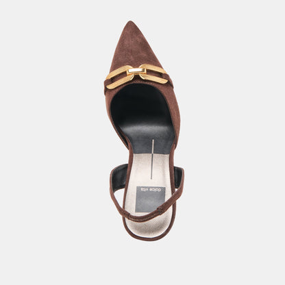 Malik Mahogany Nubuck Heels | Dolce Vita Special Offer