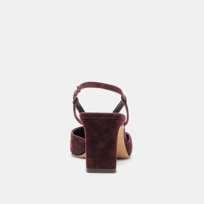 Ginay Mulberry Suede Heels | Dolce Vita New