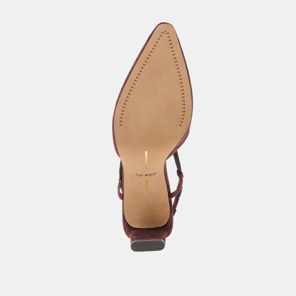 Ginay Mulberry Suede Heels | Dolce Vita New