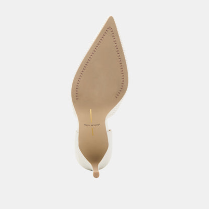 Eloy Pearl Off White Satin Heels | Dolce Vita Sale
