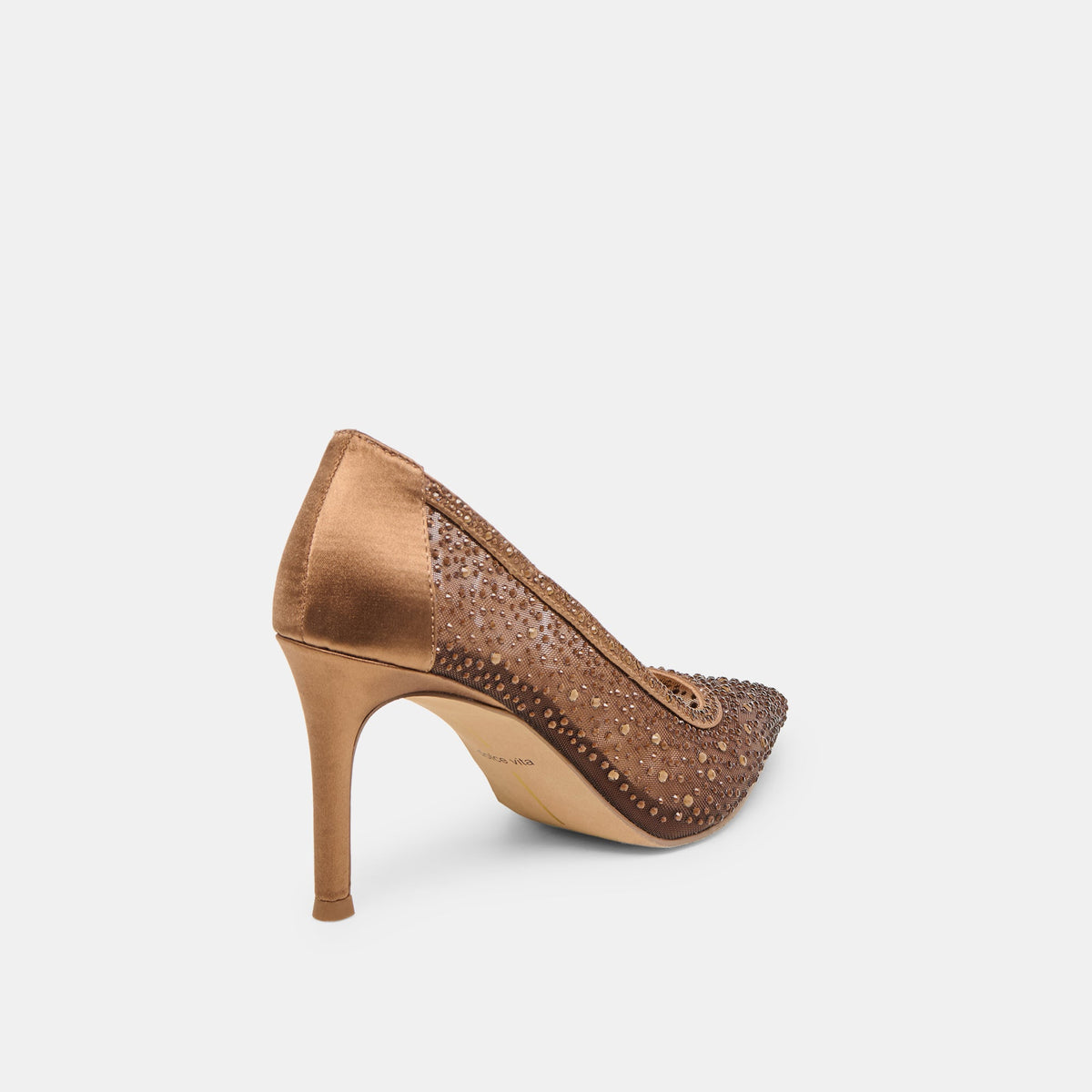 Kashe Crystal Mid Brown Mesh Heels | Dolce Vita Latest