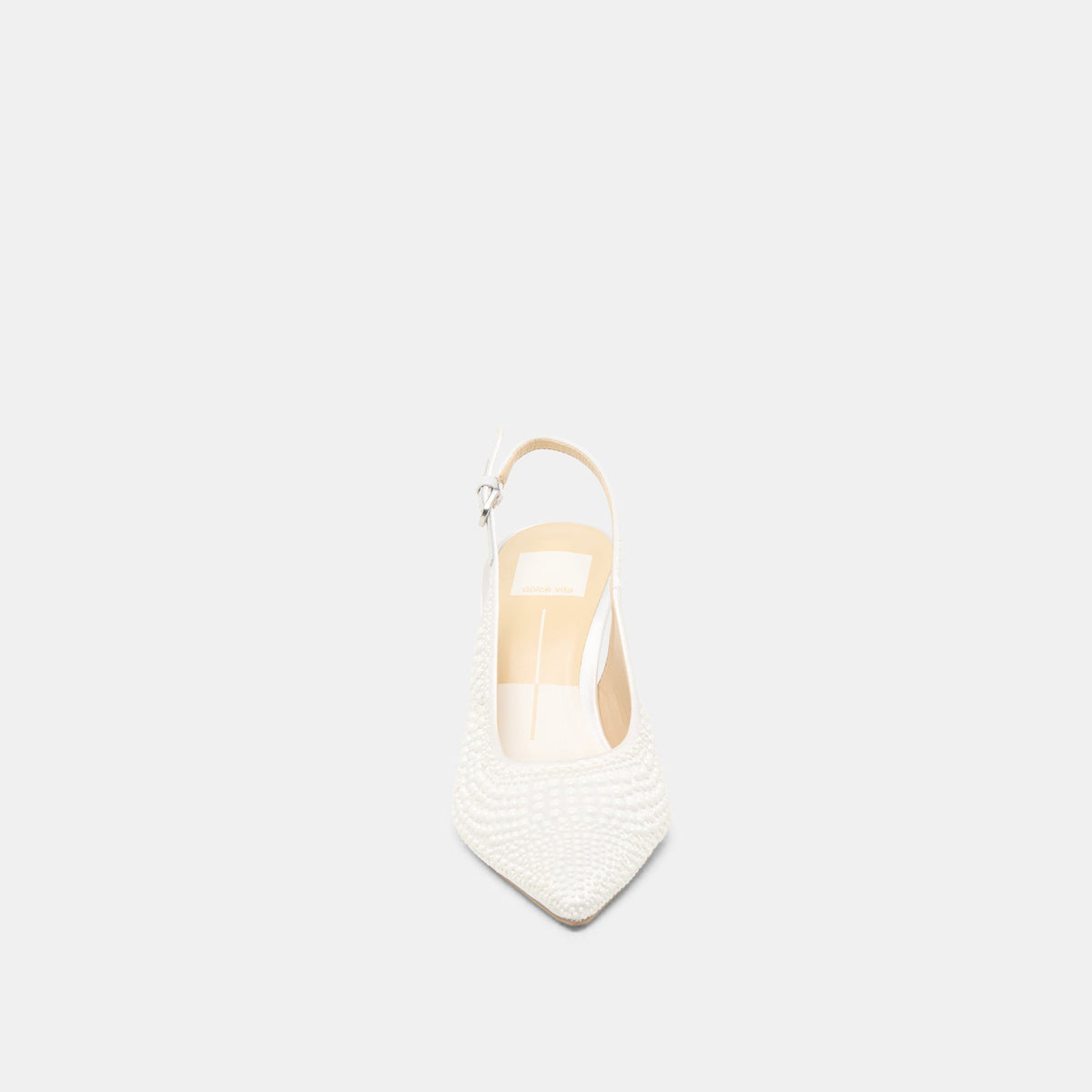 Elasi Pearl Off White Satin Heels | Dolce Vita Discount