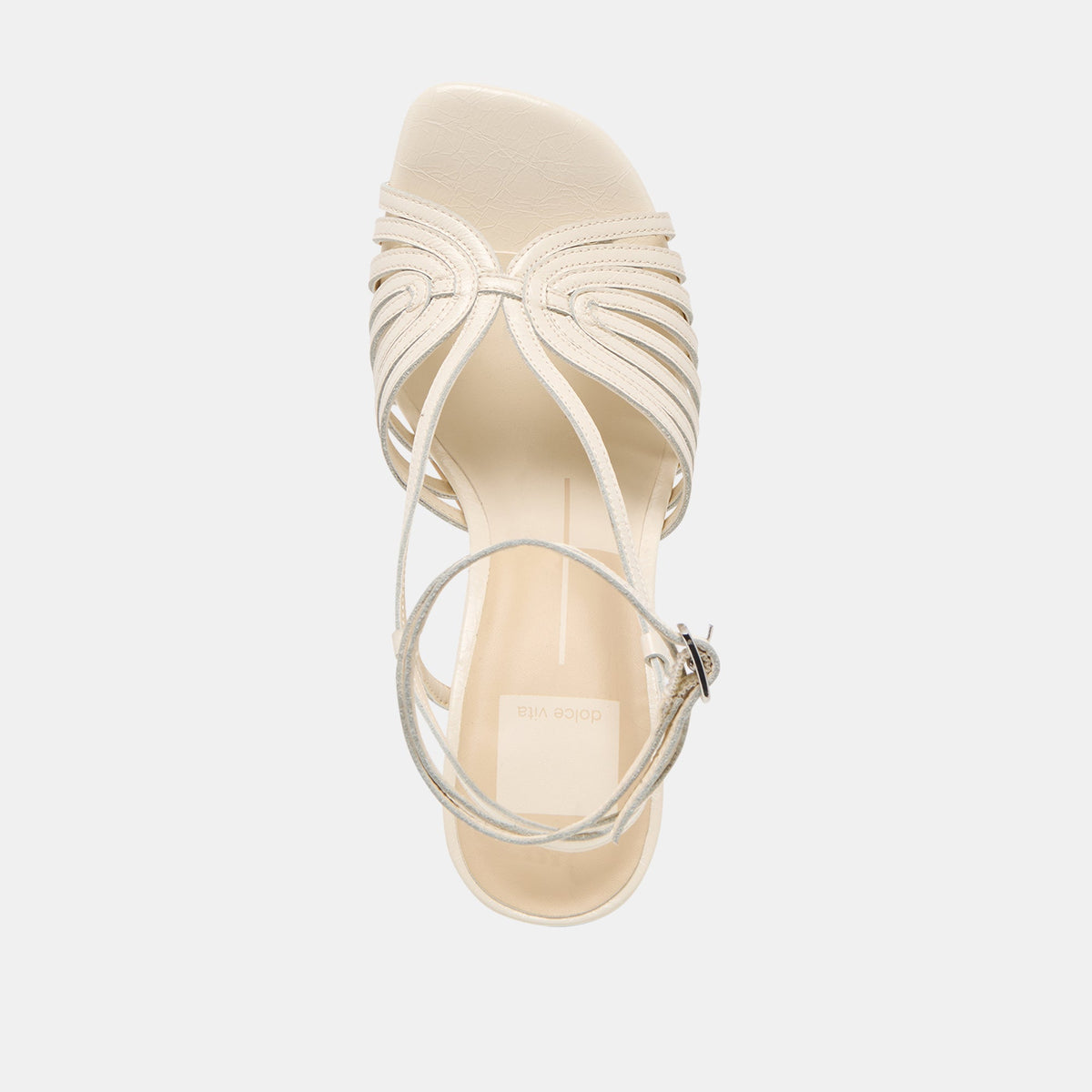 Nivana Off White Crinkle Patent Heels | Dolce Vita Trusted