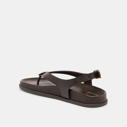 Jony Dk Brown Leather Sandals | Dolce Vita Featured