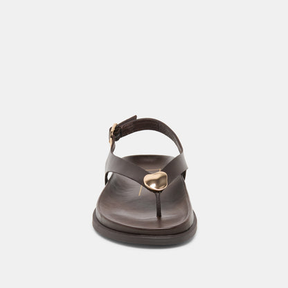Jony Dk Brown Leather Sandals | Dolce Vita Featured
