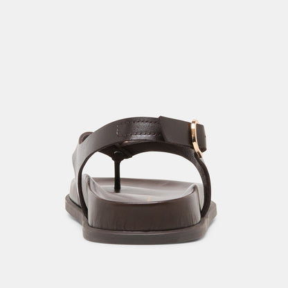 Jony Dk Brown Leather Sandals | Dolce Vita Featured
