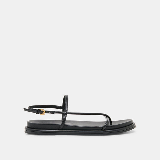 Dom Black Leather Sandals | Dolce Vita Discount