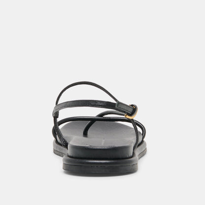 Dom Black Leather Sandals | Dolce Vita Discount