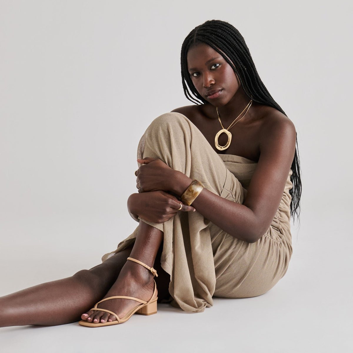 Karlos Lt Tan Leather Sandals | Dolce Vita Everyday