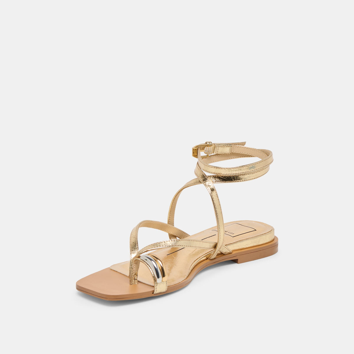 Tyrice Gold Leather Sandals | Dolce Vita Value