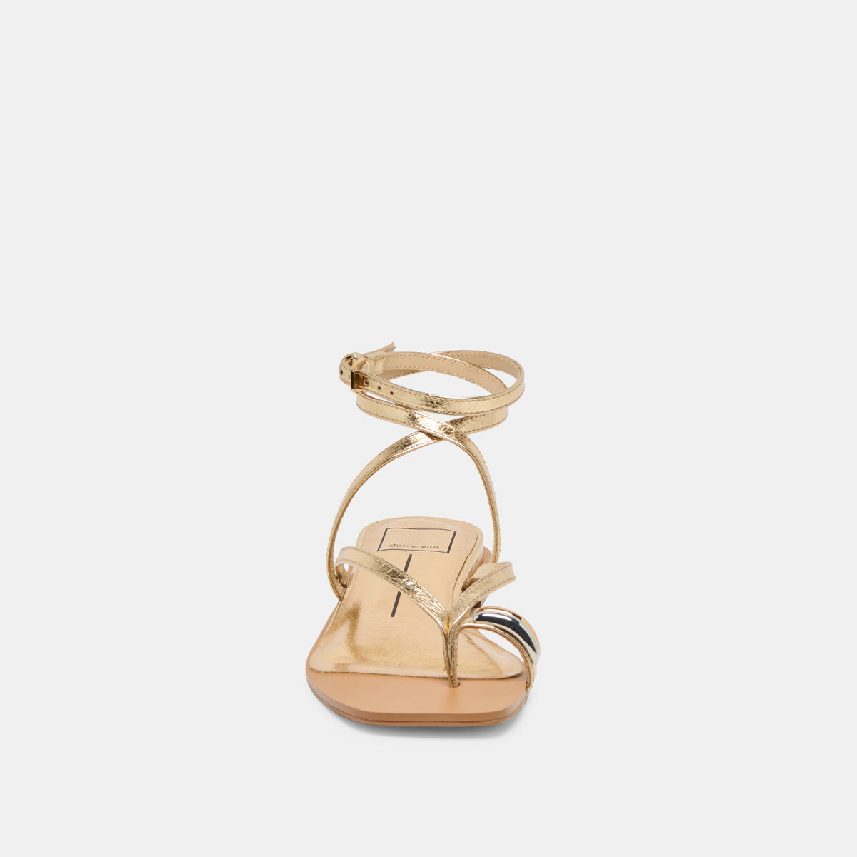 Tyrice Gold Leather Sandals | Dolce Vita Value