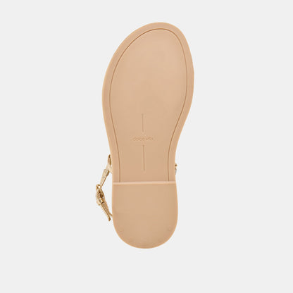 Dom Gold Distressed Leather Sandals | Dolce Vita New