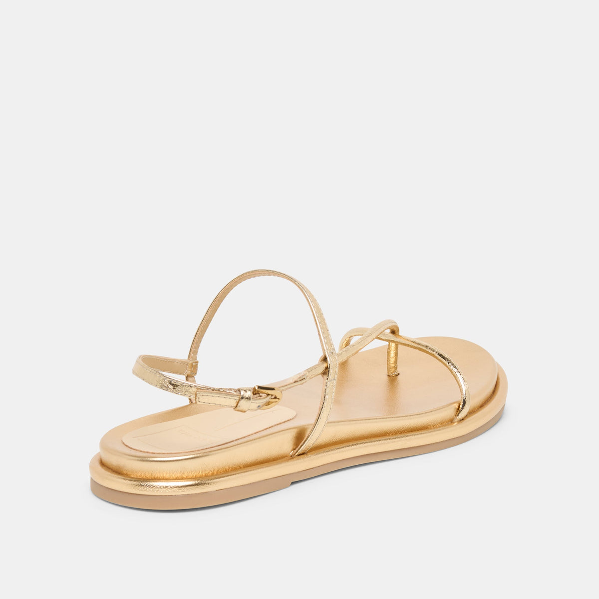 Dom Gold Distressed Leather Sandals | Dolce Vita New