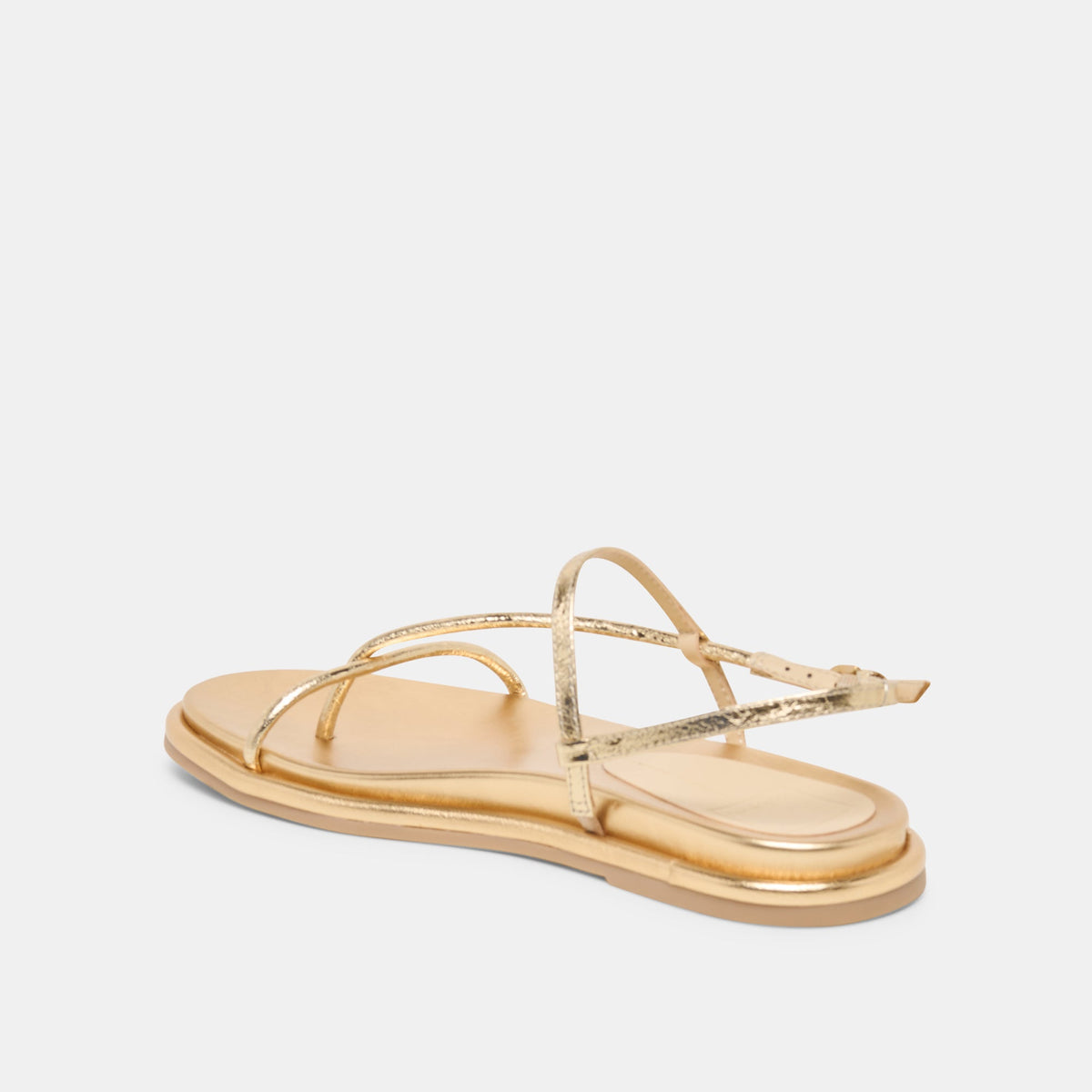 Dom Gold Distressed Leather Sandals | Dolce Vita New
