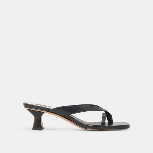 BREVEL HEELS ONYX LEATHER
 – Dolce Vita | Dolce Vita Quality