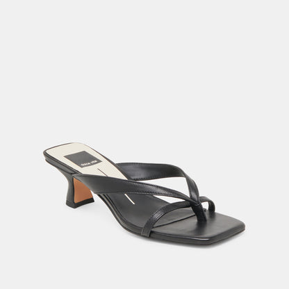 BREVEL HEELS ONYX LEATHER
 – Dolce Vita | Dolce Vita Quality