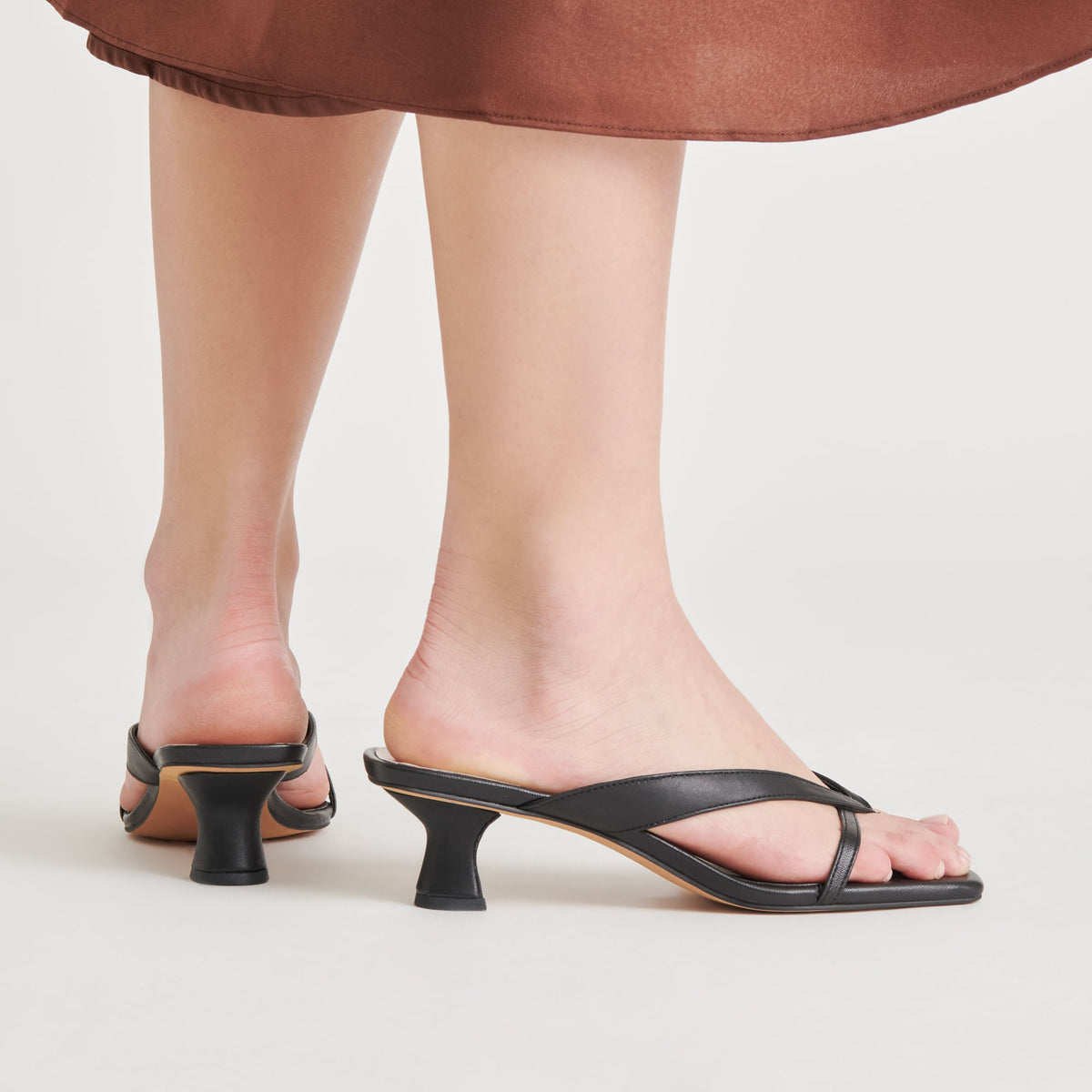 BREVEL HEELS ONYX LEATHER
 – Dolce Vita | Dolce Vita Quality