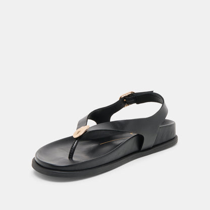 Jony Black Leather Sandals | Dolce Vita Discount
