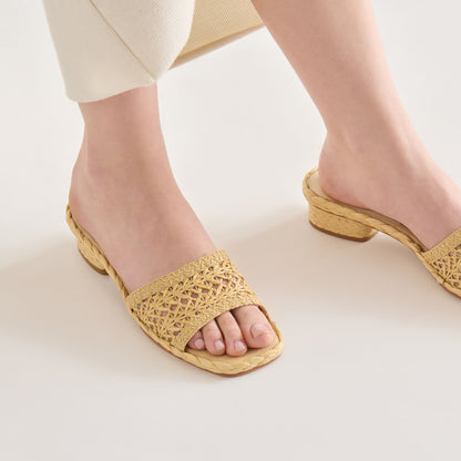 Dixi Lt Natural Cross Hatch Raffia Sandals | Dolce Vita Trusted