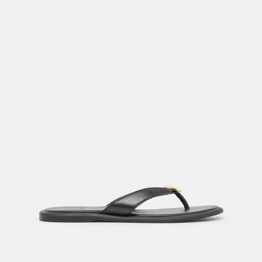 Jaina Black Leather Sandals | Dolce Vita Classic