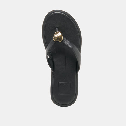 Jaina Black Leather Sandals | Dolce Vita Classic