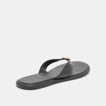 Jaina Black Leather Sandals | Dolce Vita Classic
