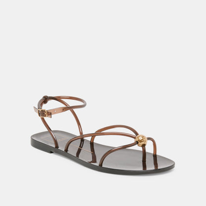 Kenley Vinyl Chocolate Jelly Sandals | Dolce Vita Latest