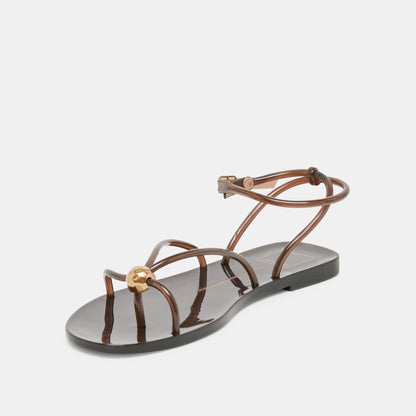 Kenley Vinyl Chocolate Jelly Sandals | Dolce Vita Latest