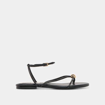 Kenley Black Leather Sandals | Dolce Vita Best Seller