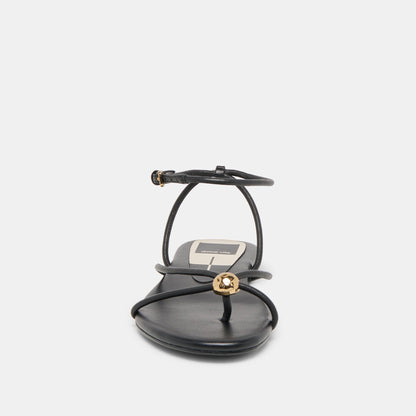 Kenley Black Leather Sandals | Dolce Vita Best Seller