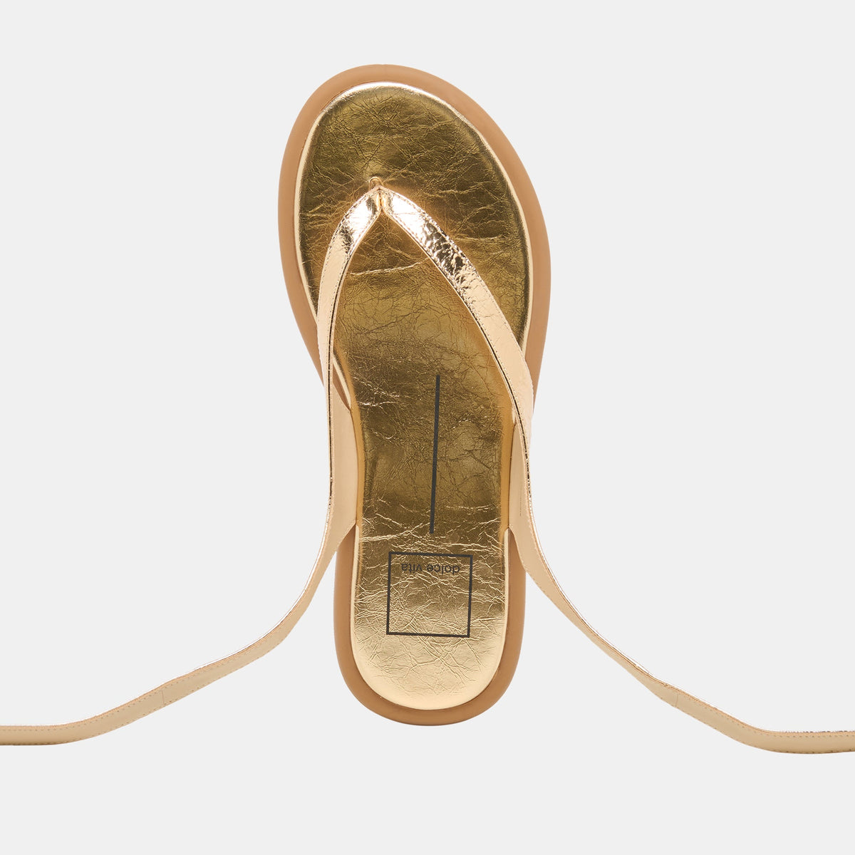 Jayden Gold Distressed Leather Sandals | Dolce Vita Deals
