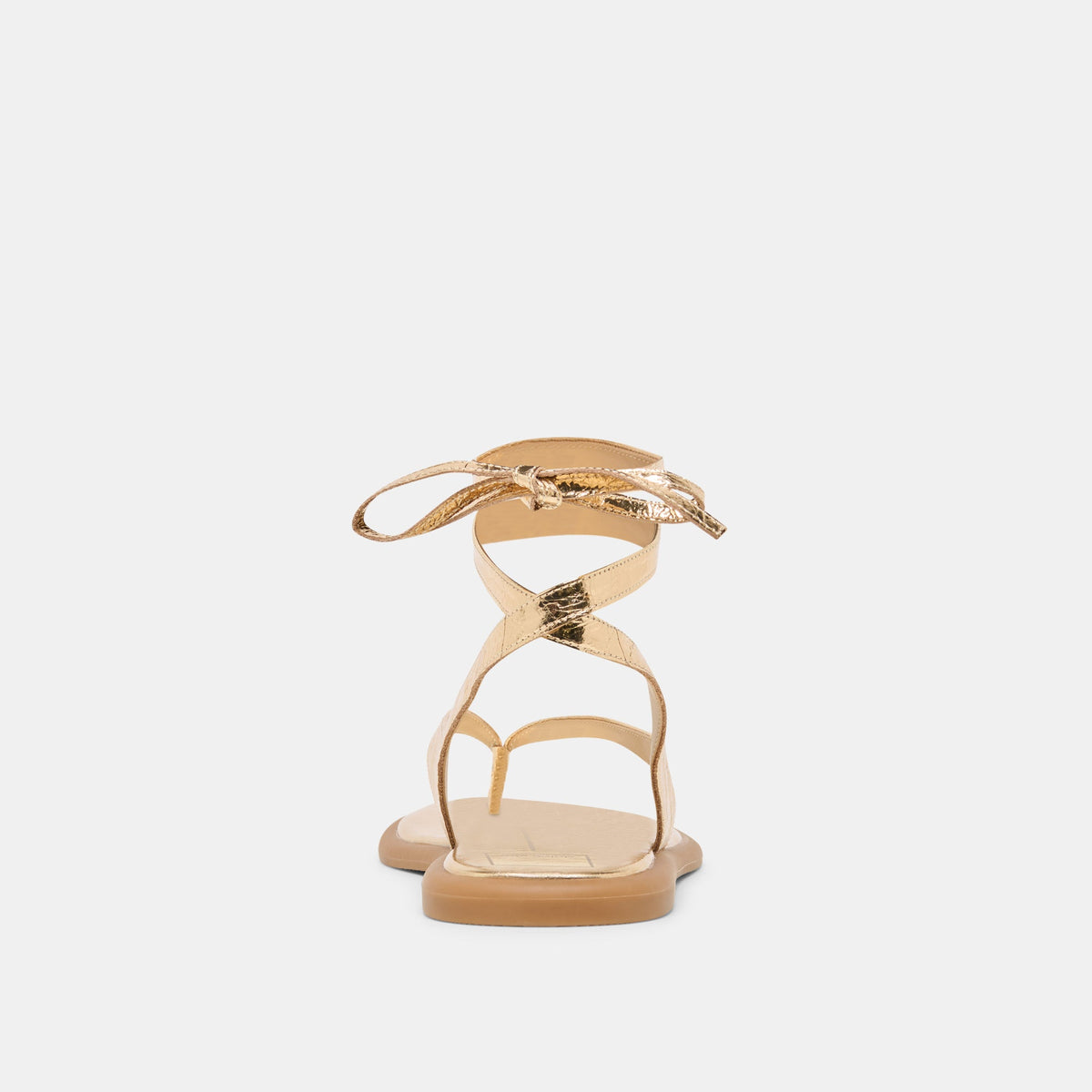 Jayden Gold Distressed Leather Sandals | Dolce Vita Deals