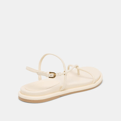 Dom Off White Leather Sandals | Dolce Vita Value