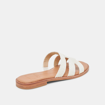 EMON SANDALS WHITE RAFFIA
 – Dolce Vita | Dolce Vita Classic