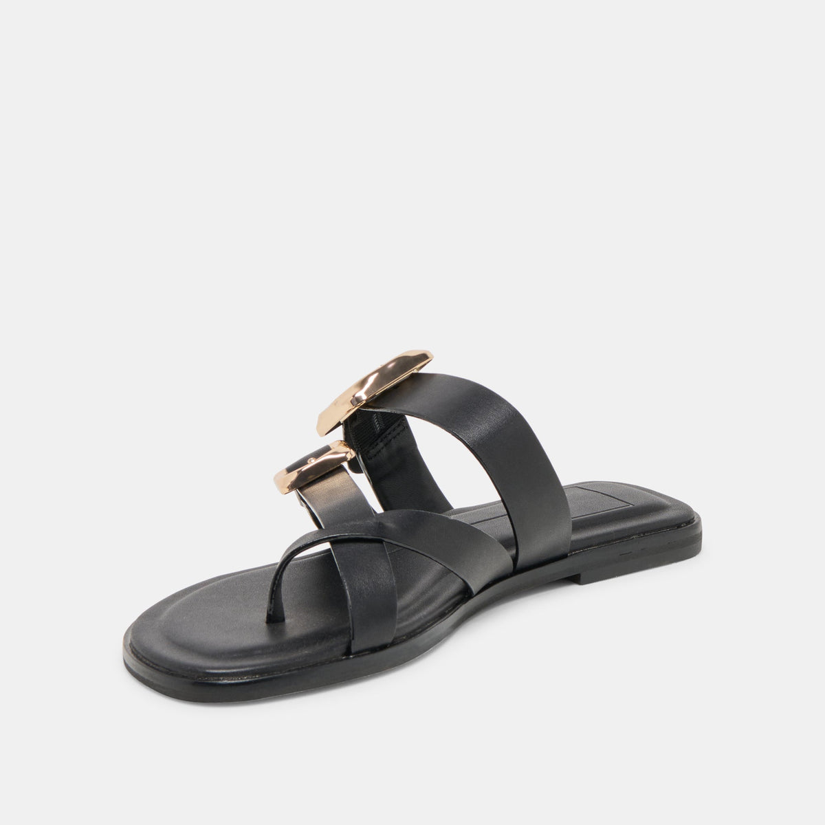 Shore Black Leather Sandals | Dolce Vita Signature