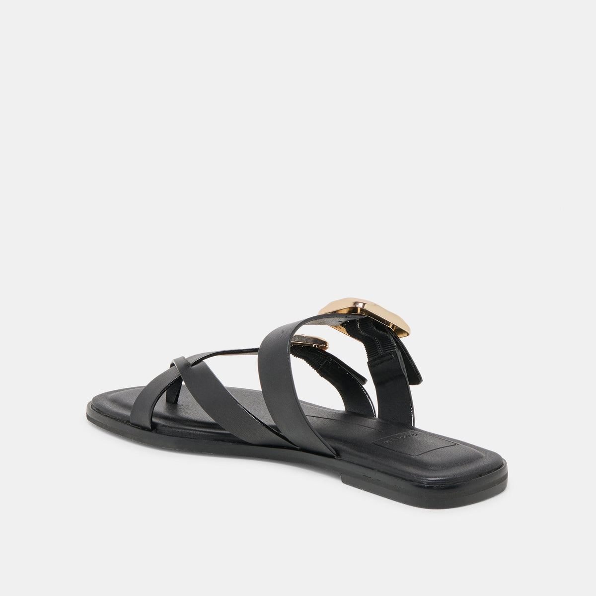 Shore Black Leather Sandals | Dolce Vita Signature