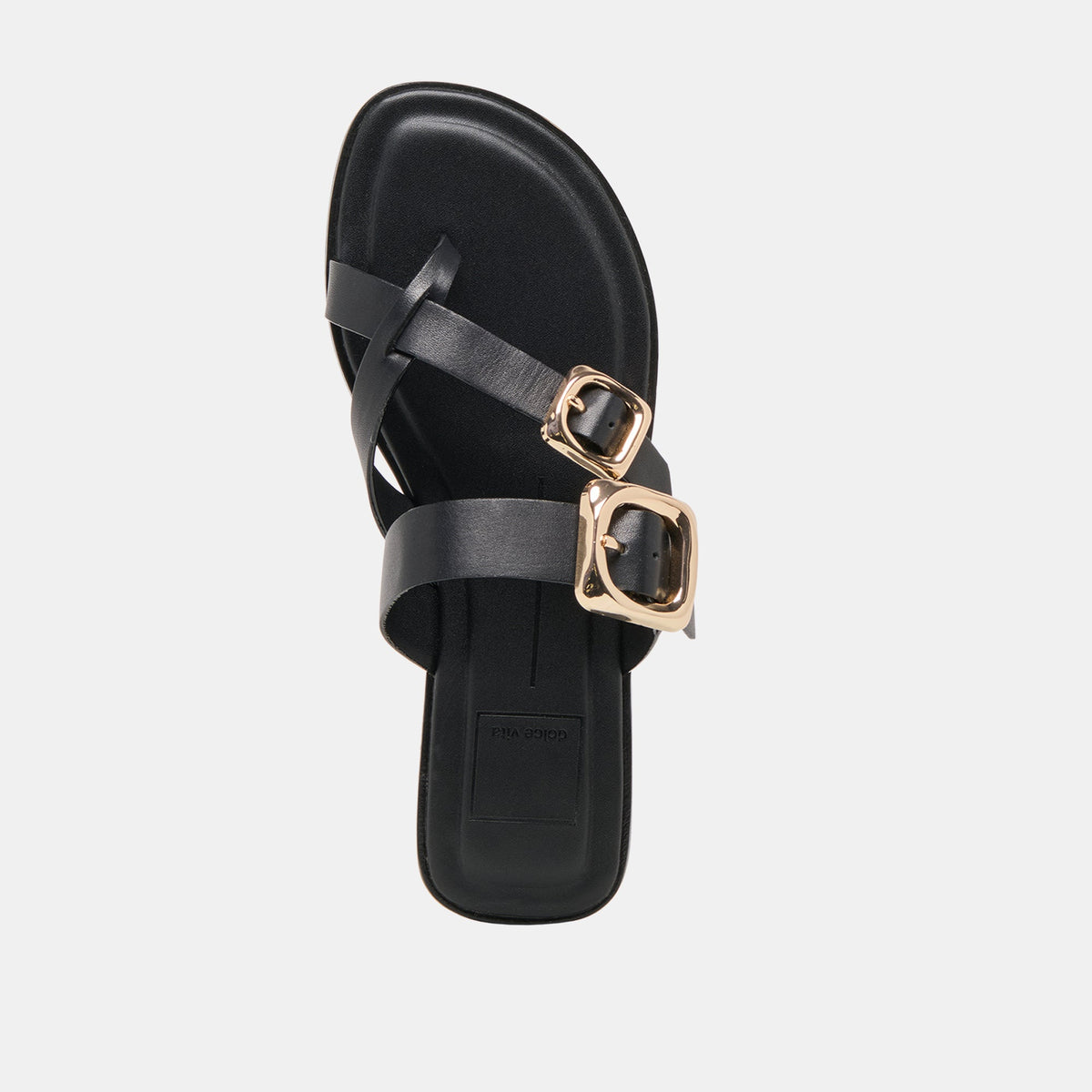Shore Black Leather Sandals | Dolce Vita Signature