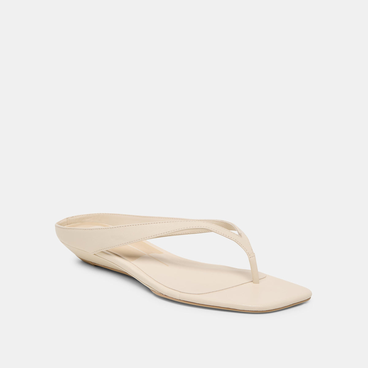 GIZEL Bone Leather Thong Square-Toe Sandals | Dolce Vita Top Pick