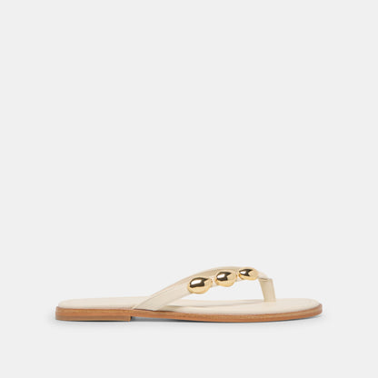 Juny Off White Leather Sandals | Dolce Vita Featured
