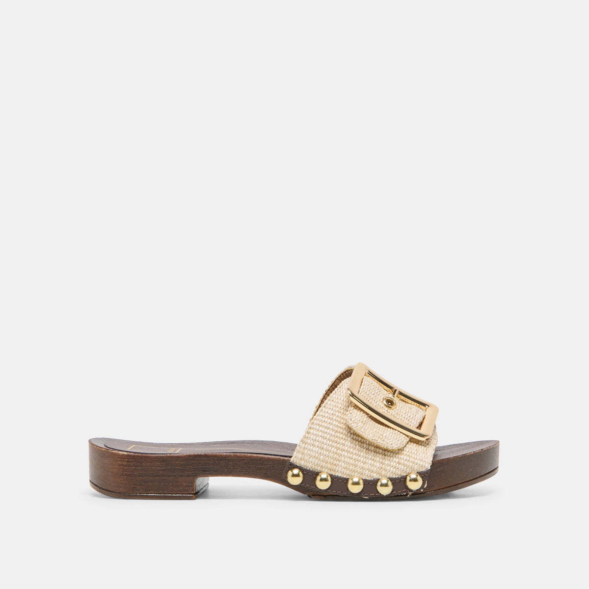 SHERY Natural Raffia Open-Toe Buckle Wood Sole Sandals | Dolce Vita Special Offer
