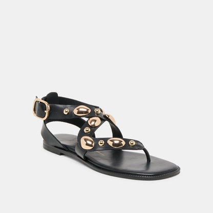 Jayde Black Leather Sandals | Dolce Vita Value