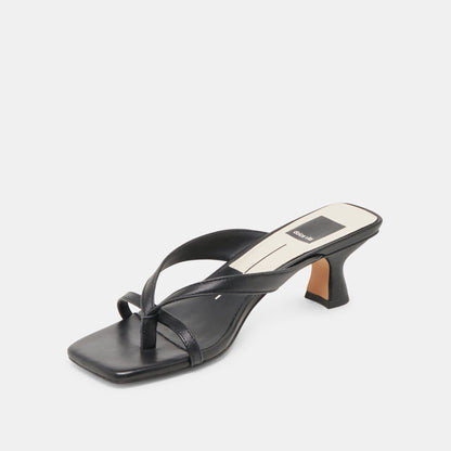 BREVEL WIDE HEELS ONYX LEATHER
 – Dolce Vita | Dolce Vita Everyday