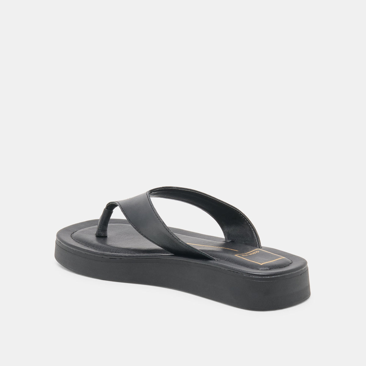 BLAYZE Black Leather Platform Flip-Flop Sandals | Dolce Vita Smart Buy