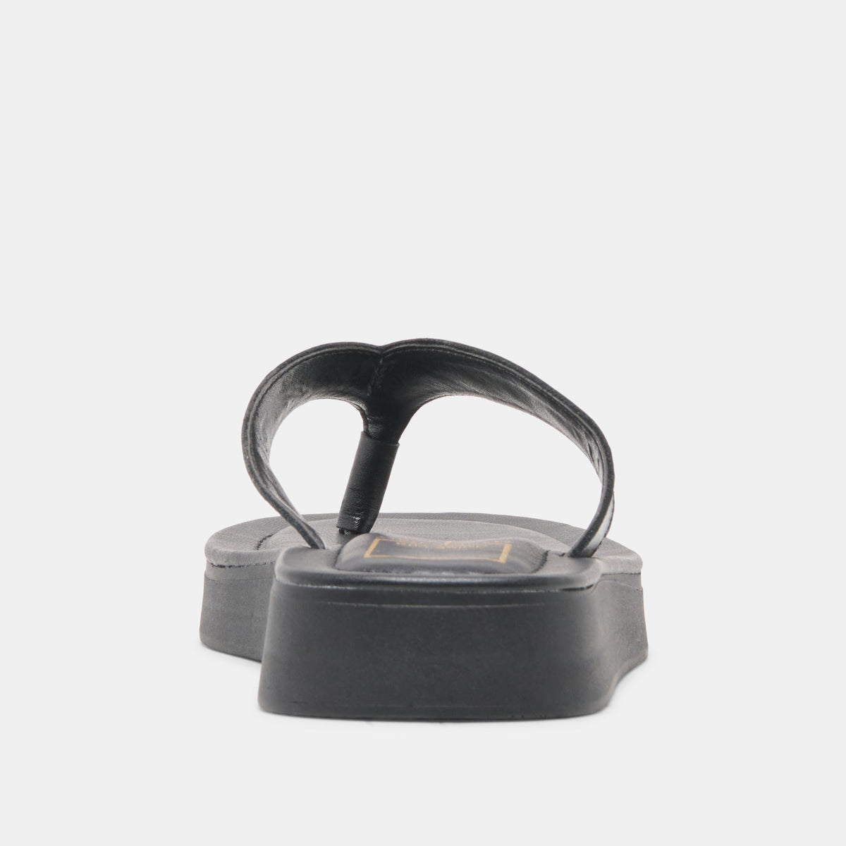 BLAYZE Black Leather Platform Flip-Flop Sandals | Dolce Vita Smart Buy