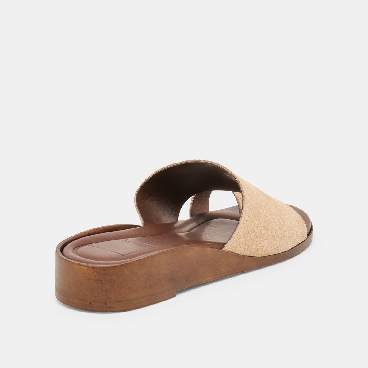 MOXY Sand Suede Metal Detail Open-Toe Sandals | Dolce Vita Quality