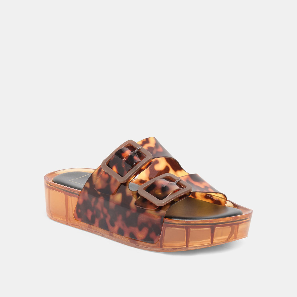 JULIO X Tortoise Vinyl Jelly Platform Sandals | Dolce Vita Classic