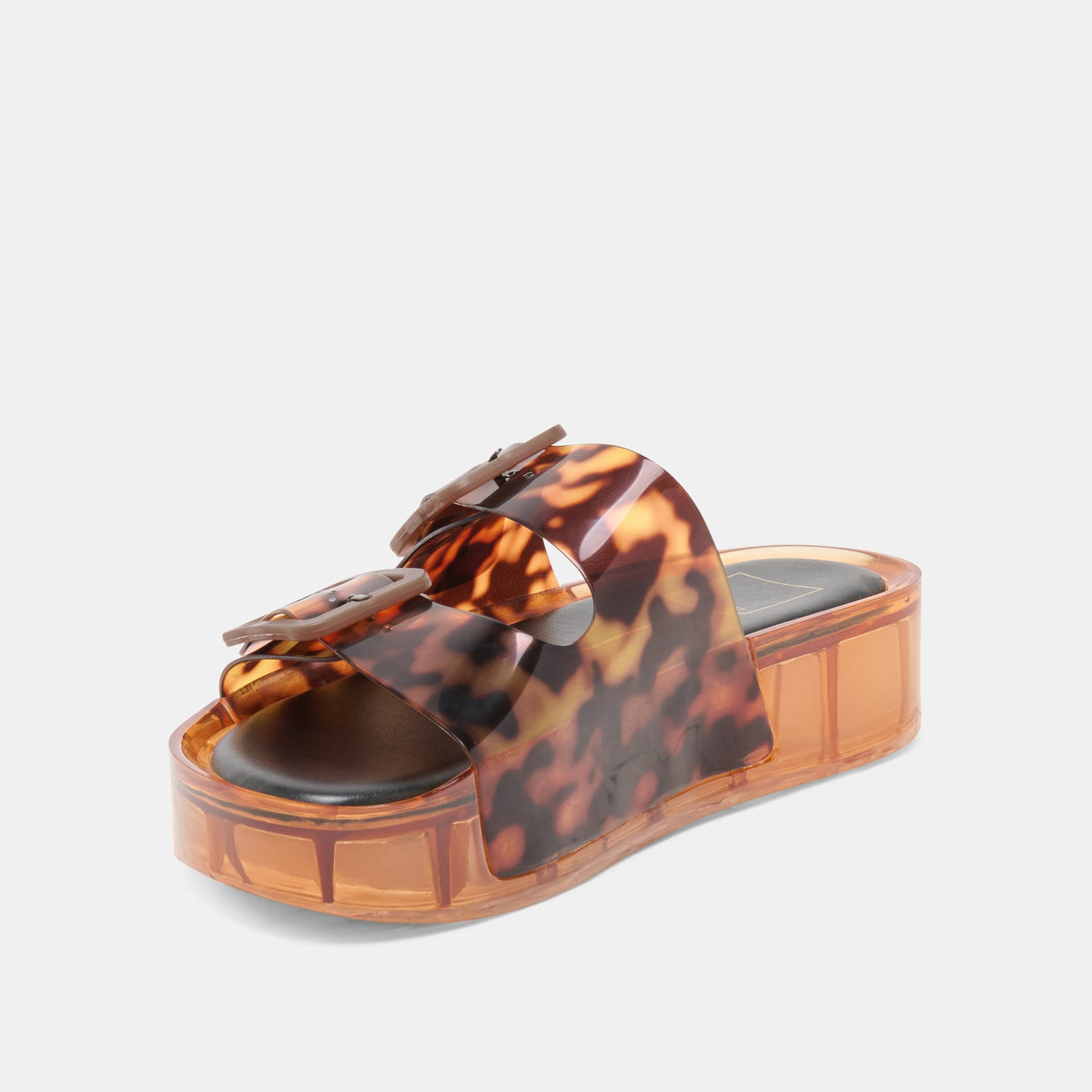 JULIO X Tortoise Vinyl Jelly Platform Sandals | Dolce Vita Classic